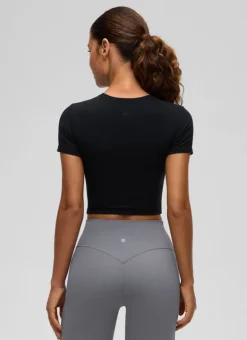 Softembrace Crewneck Cropped Short Sleeve