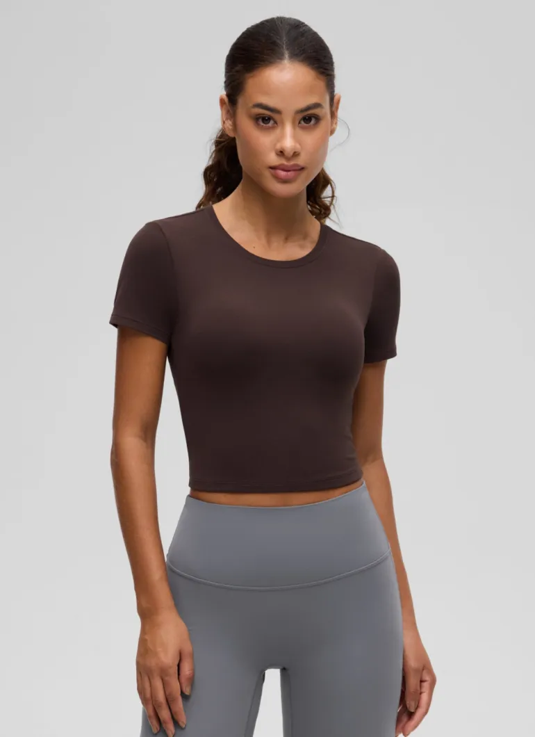 Softembrace Crewneck Cropped Short Sleeve