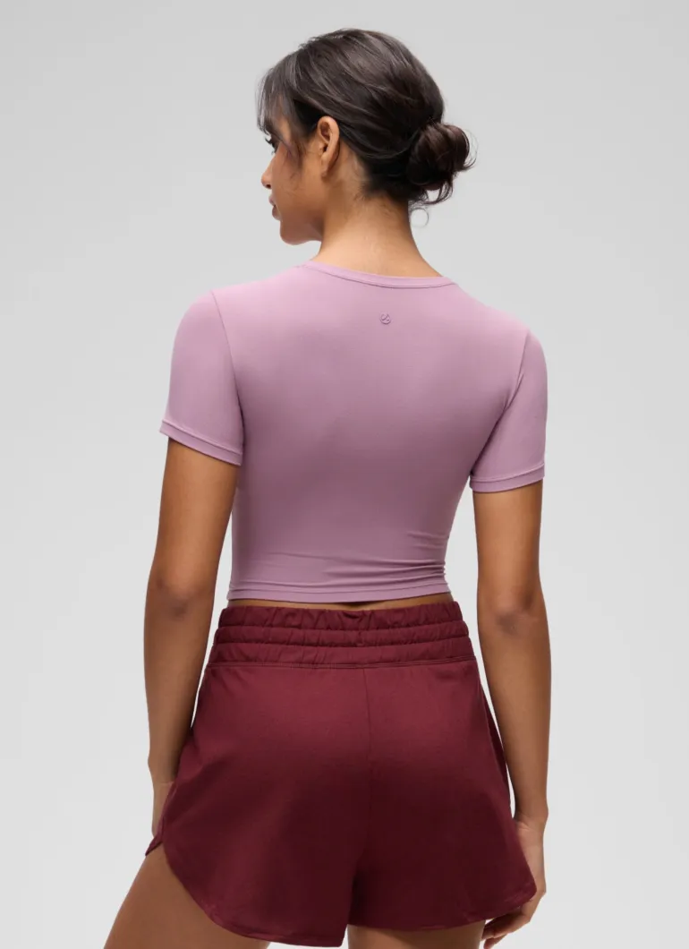 Softembrace Crewneck Cropped Short Sleeve