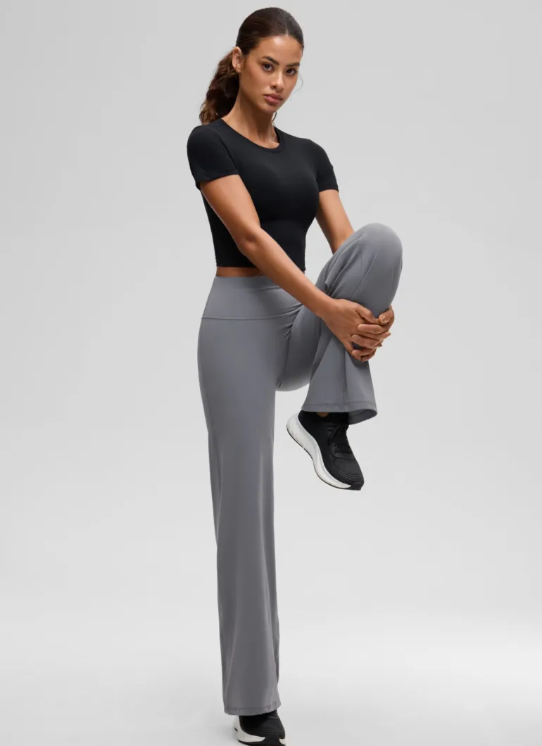 Softembrace Crewneck Cropped Short Sleeve