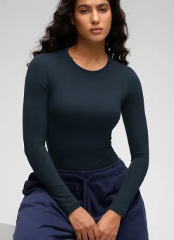 Softembrace Crew Neck Long Sleeve Bodysuit