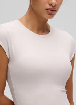 Softembrace Cropped Cap Sleeve Top