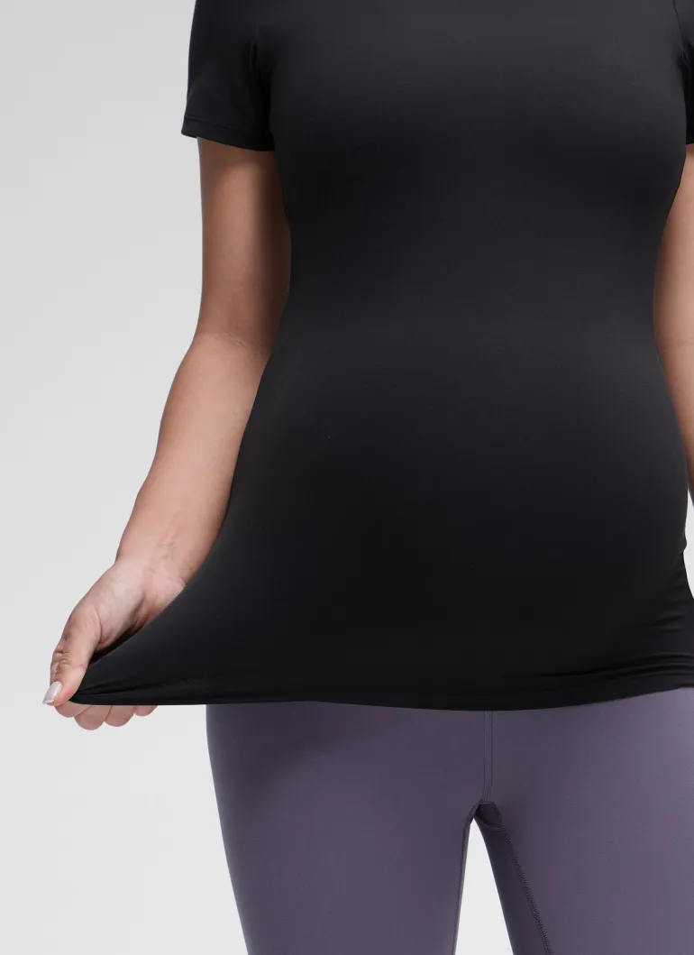 Softembrace Maternity Crew Neck Short Sleeve
