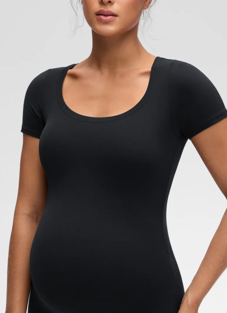 Softembrace Maternity U Neck Short Sleeve