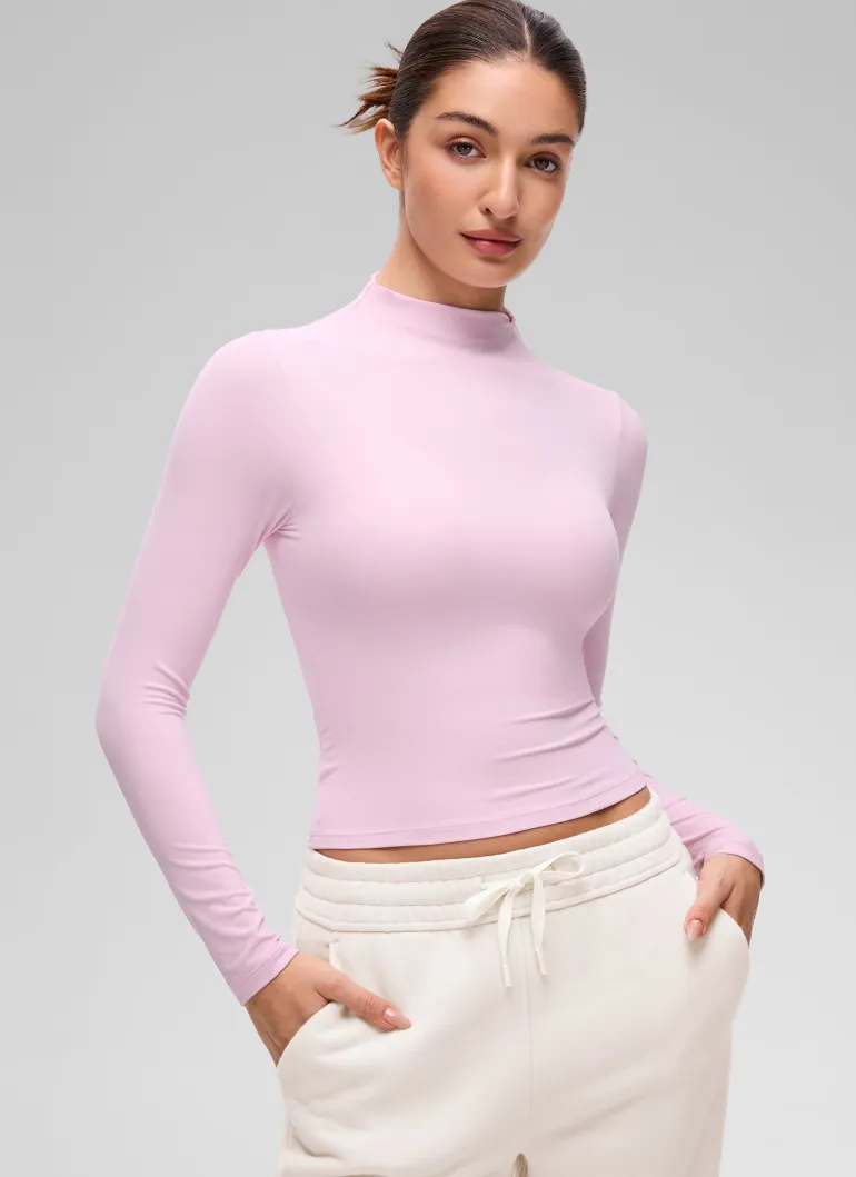 Softembrace Mock Neck Long Sleeve