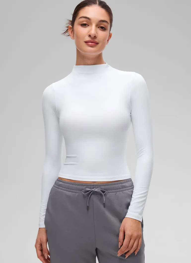 Softembrace Mock Neck Long Sleeve