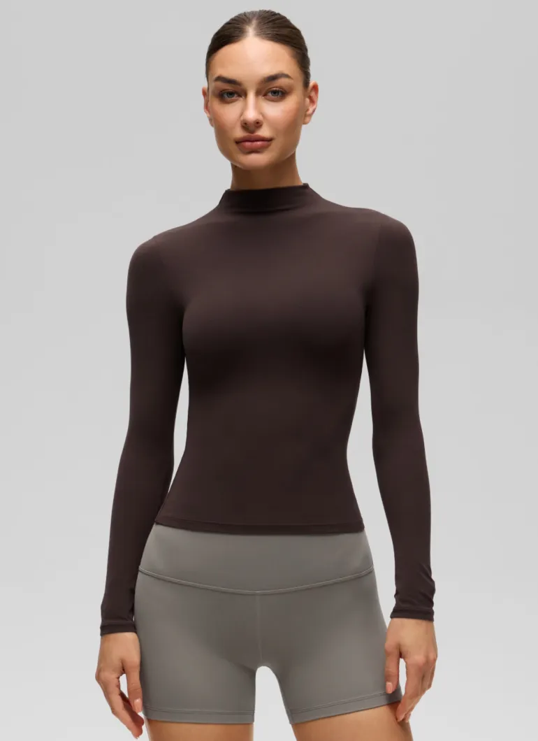 Softembrace Mock Neck Long Sleeve