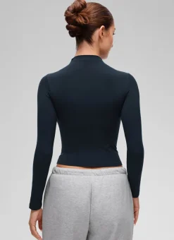 Softembrace Mock Neck Long Sleeve