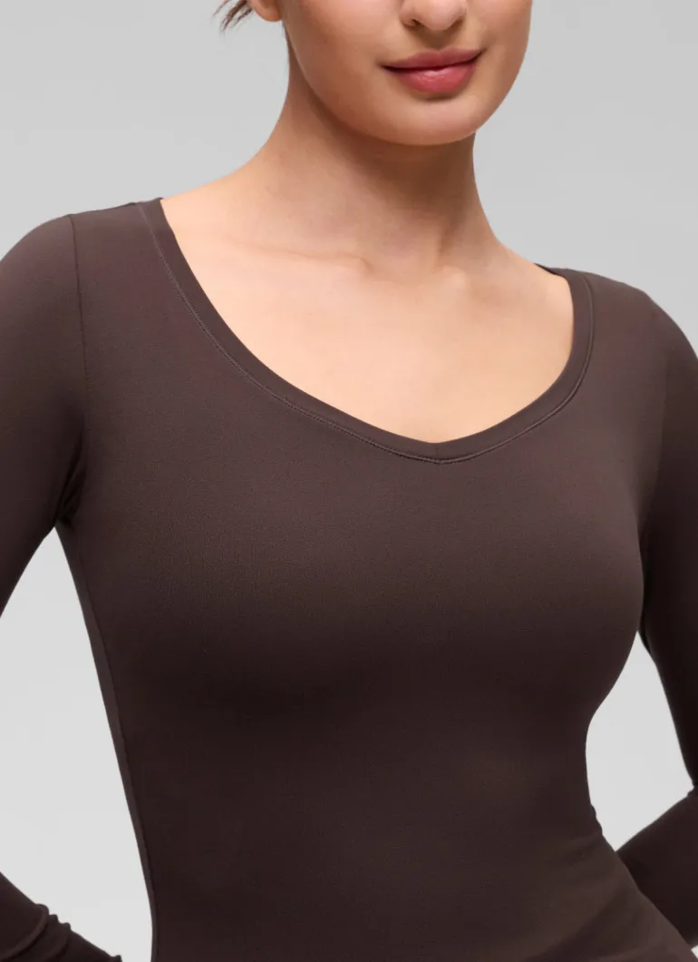 Softembrace V Neck Long Sleeve