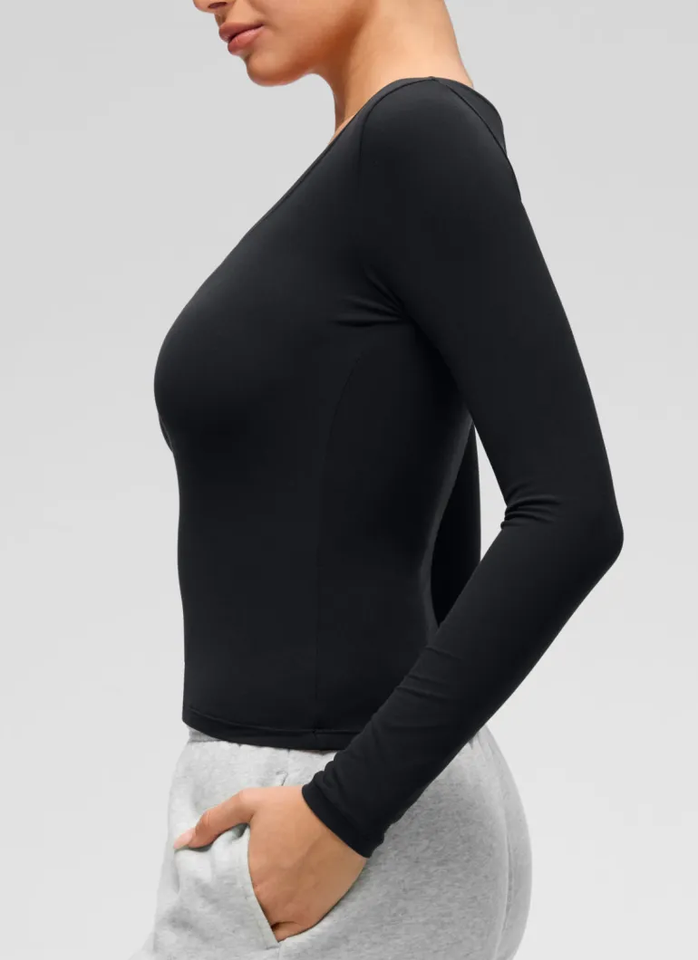 Softembrace V Neck Long Sleeve