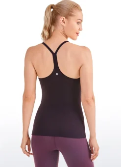 Speedy Seamless Built in Bra Y back Tank