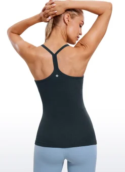 Speedy Seamless Built in Bra Y back Tank