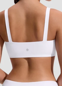 Square Neck Wide Flat Straps Bikini Top