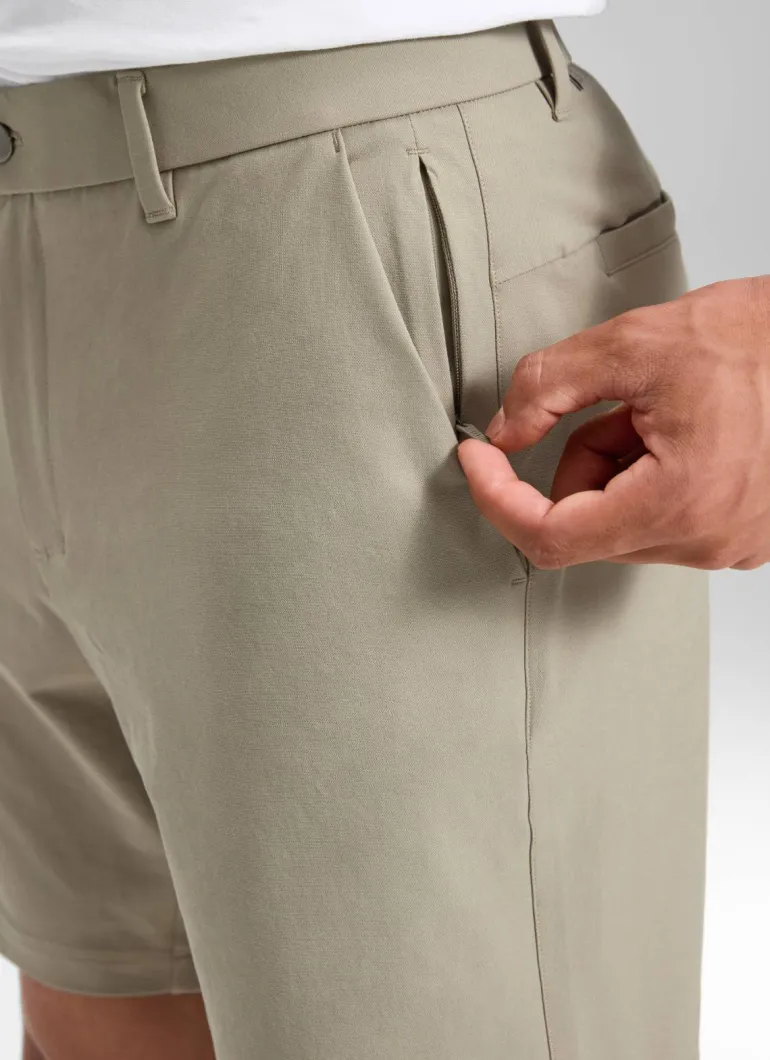 Stretch Cotton Pocket Chino Shorts 7"