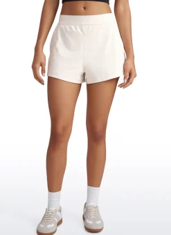 Stretch High-Rise Shorts with Pockets 2.5