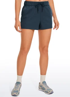 Stretch Mid Rise Pocket Shorts 2.5