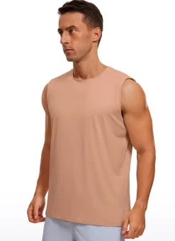 Stretch Quick Dry Tank Tops Crewneck