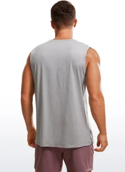 Stretch Quick Dry Tank Tops Crewneck