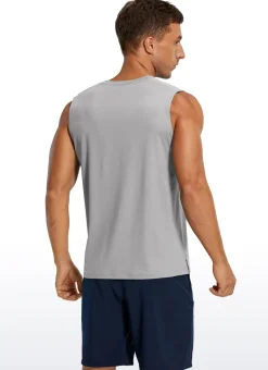 Stretch Quick Dry Tank Tops Crewneck