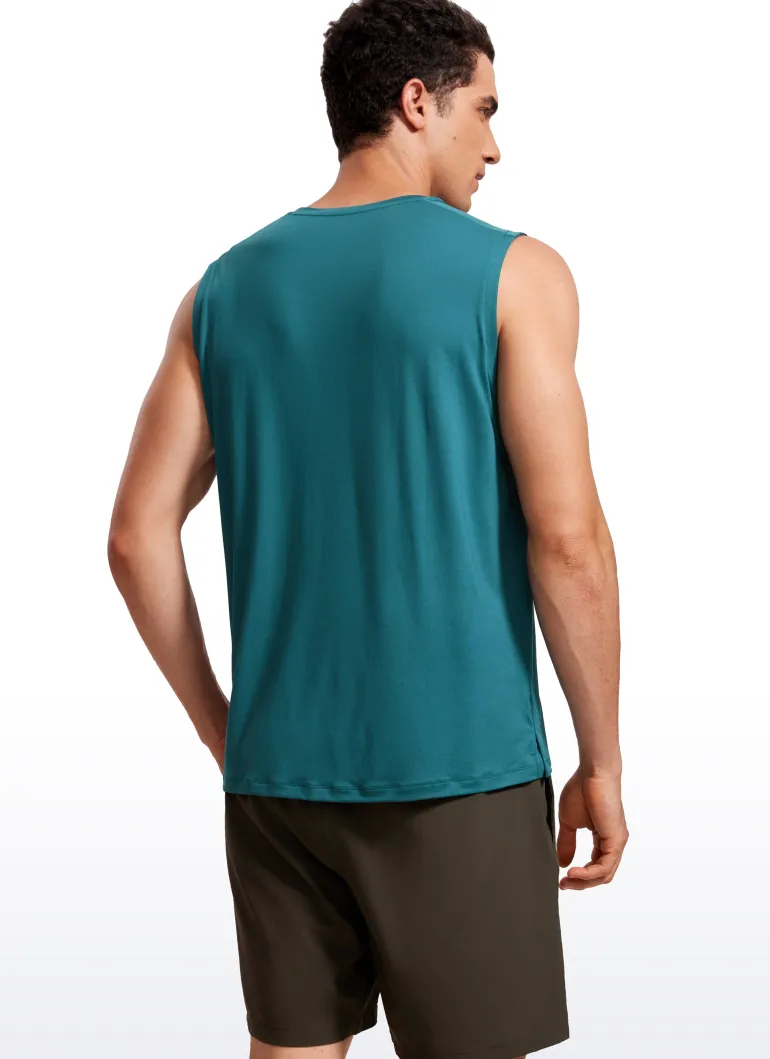 Stretch Quick Dry Tank Tops Crewneck