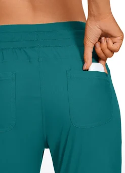 Striped Cinched Leg Pocket Pant 27''