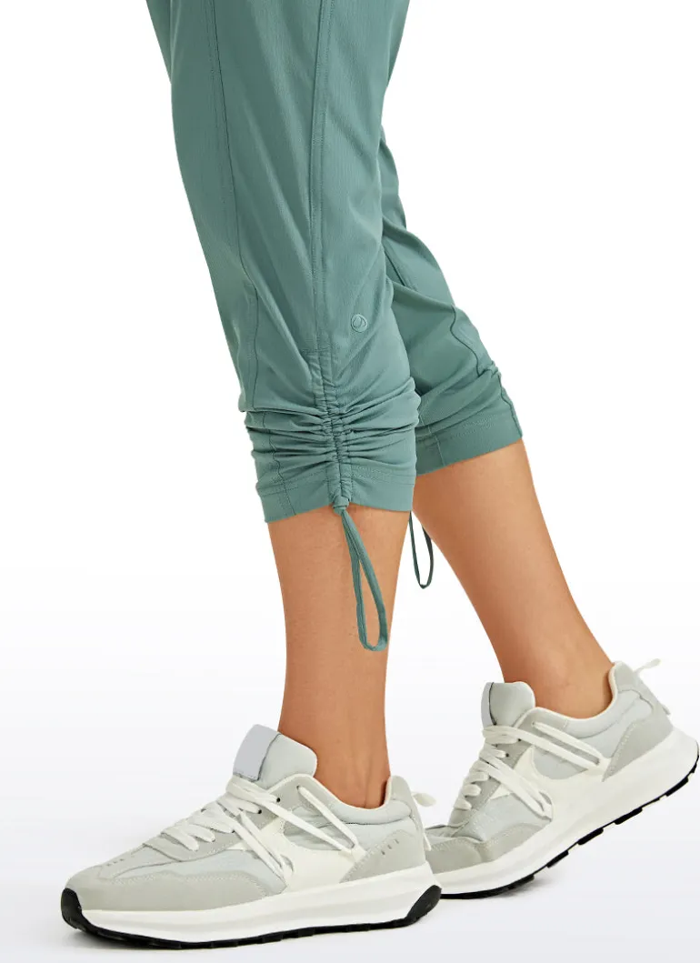 Striped Pants with Pockets 25''- Cinched Leg