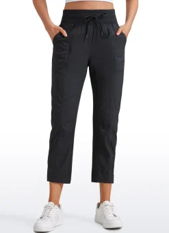Striped Pants with Pockets 25''- Cinched Leg