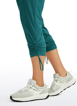 Striped Pants with Pockets 25''- Cinched Leg