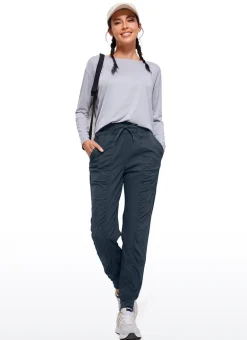 Striped Ruched Pocket Jogger 28''