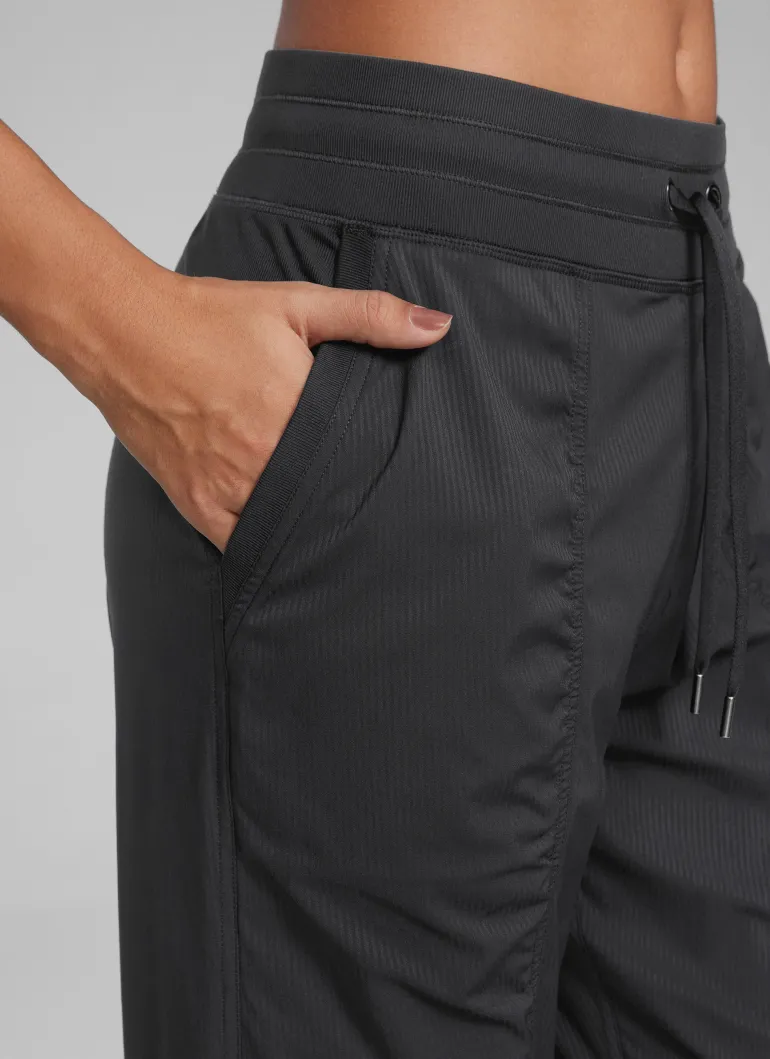 Striped Ruched Pocket Jogger 26''