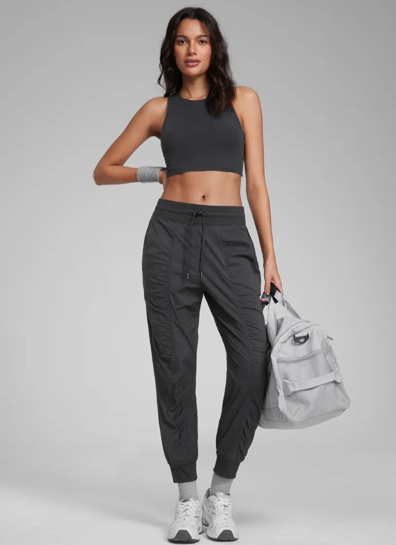 Striped Ruched Pocket Jogger 26''