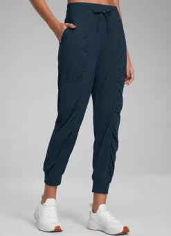 Striped Ruched Pocket Jogger 26''