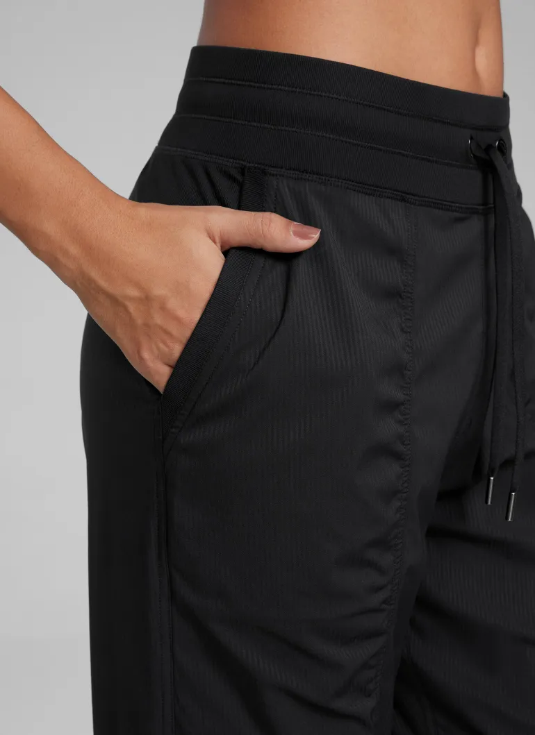 Striped Ruched Pocket Jogger 26''
