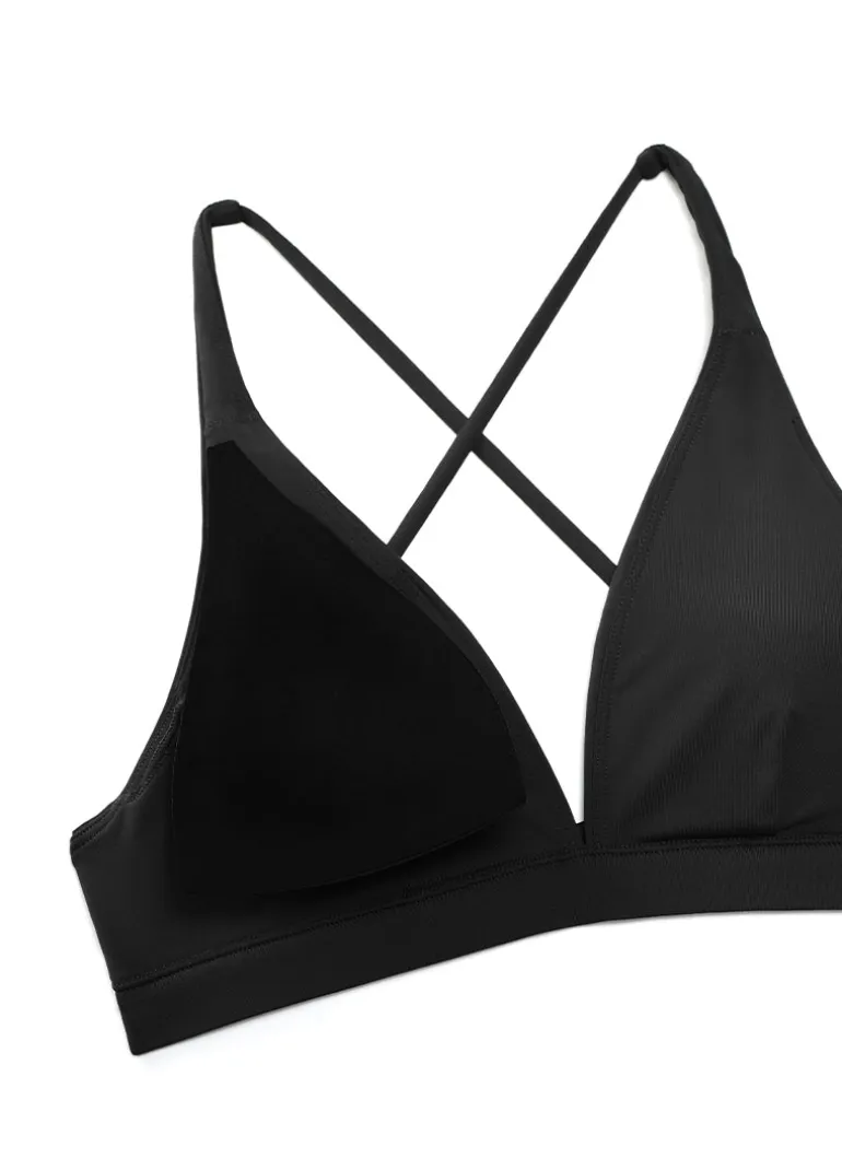 Sunshine Criss Cross Back V Neck Bikini Top