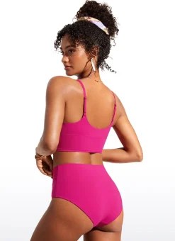 Sunshine Deep V Neck Strappy Bikini Top