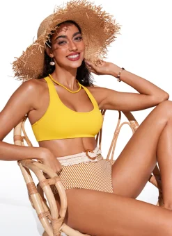 Sunshine U Neck Racerback Bikini Top