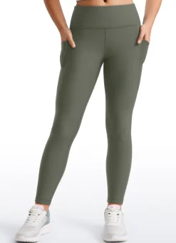 Thermal Fleece Lined Soft Girls Water-Resistant Pocketed Leggings