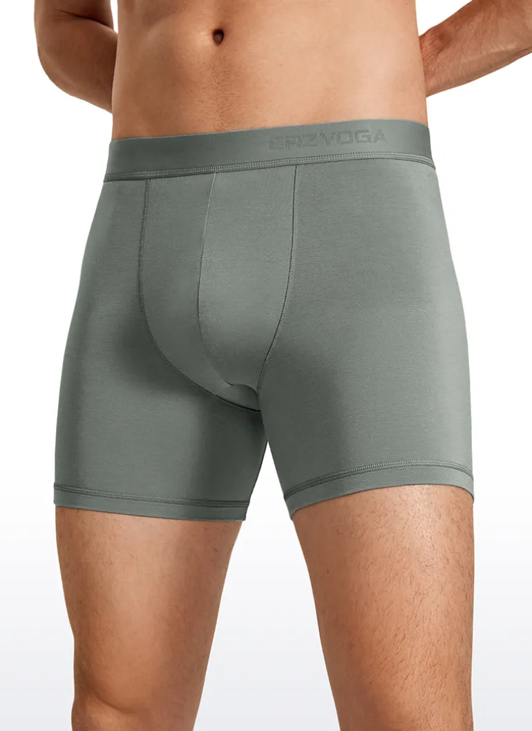 Ultra-Soft Modal Double Lined 5" Boxer Underwear (3-Pack)