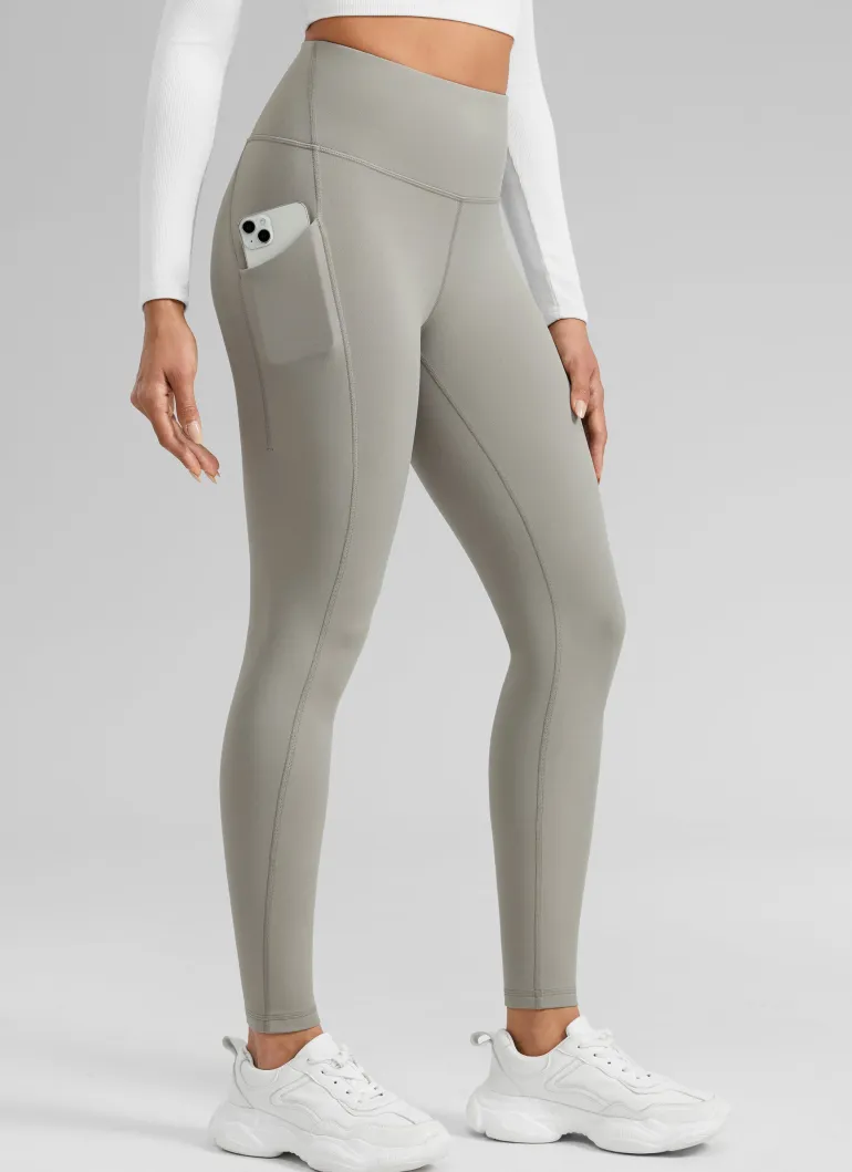 Water Resistant Fleece Lined Pocket Legging 28"