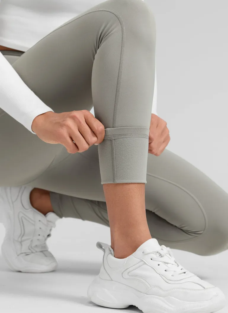 Water Resistant Fleece Lined Pocket Legging 28"