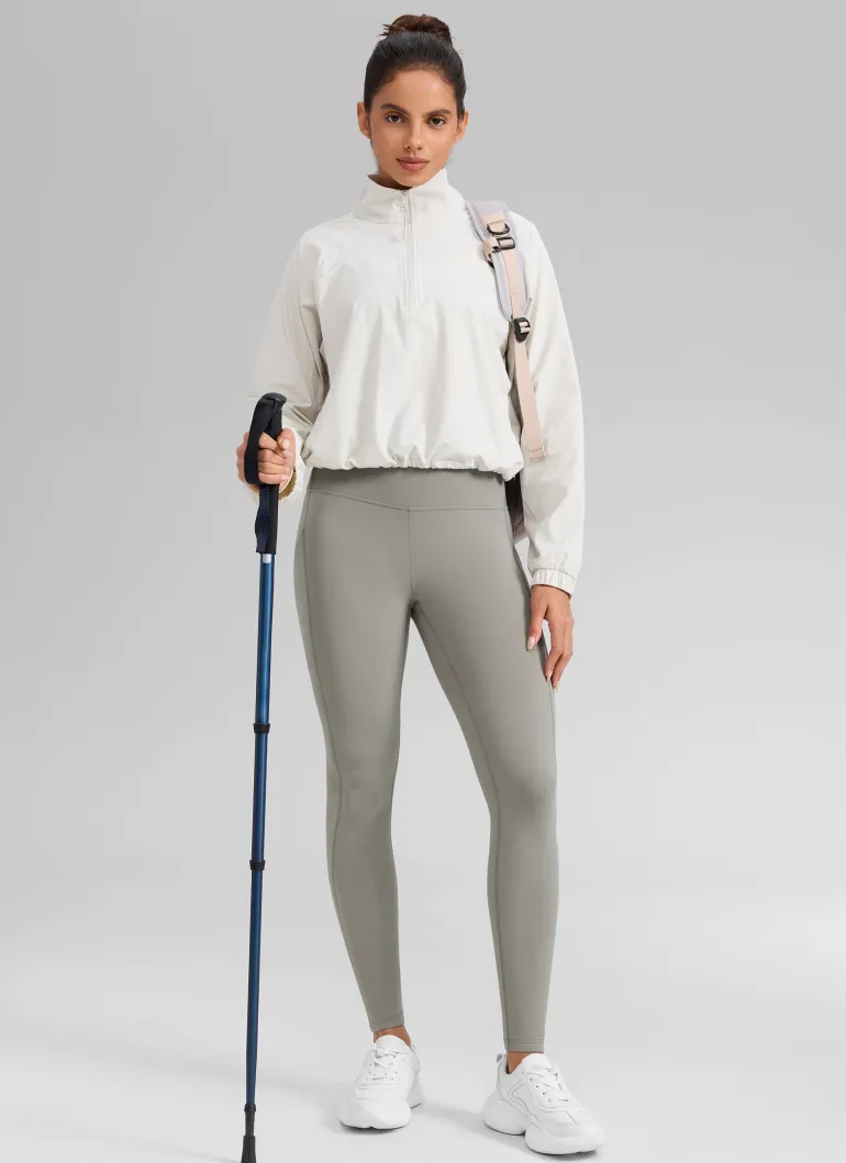Water Resistant Fleece Lined Pocket Legging 28"