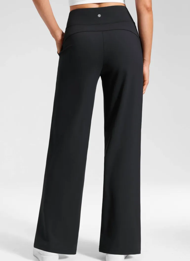 Wide Leg Faux Fly Pocket Pant 30"