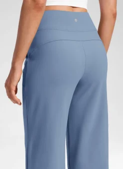 Wide Leg Faux Fly Pocket Pant 30