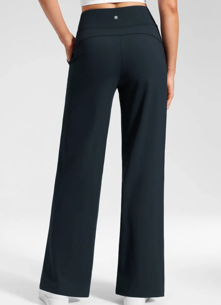 Wide Leg Faux Fly Pocket Pant 30"