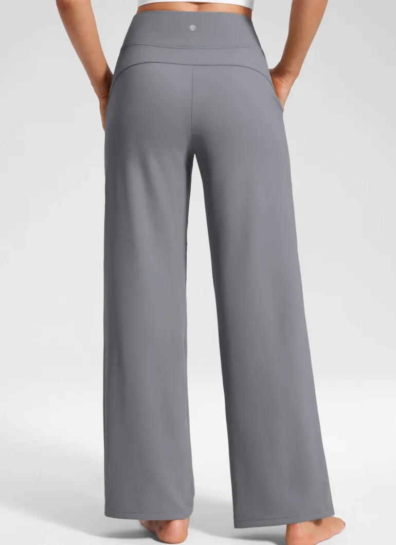 Wide Leg Faux Fly Pocket Pant 30"