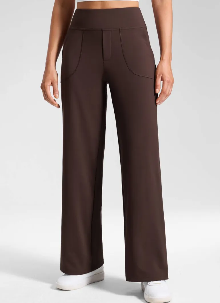 Wide Leg Faux Fly Pocket Pant 30"