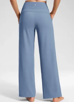 Wide Leg Faux Fly Pocket Pant 30