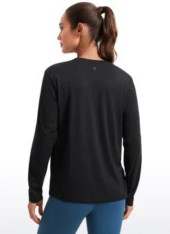 Workout Hip Length Crewneck Long Sleeve